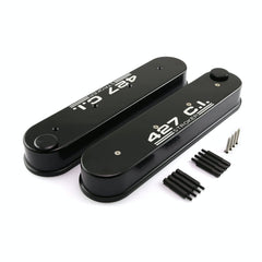 Speedmaster PCE314.1226.02 Black 427Ci Aluminum Valve Covers - w/o Coil Mounts