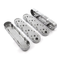 Speedmaster PCE314.1249.01 Finned Vintage Hidden Coil Aluminum Valve Cover - Polished