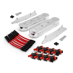 Speedmaster PCE314.1251 Fabricated Valve Covers Coil Packs Wire Combo Kit