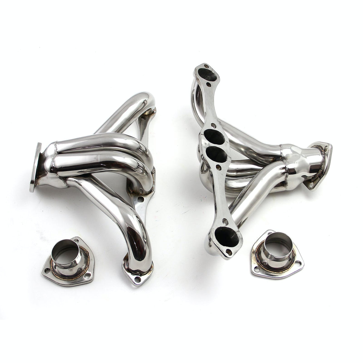 Speedmaster PCE316.1007 1 5/8 Block Hugger Stainless Steel Exhaust Headers w/ S/S Flange
