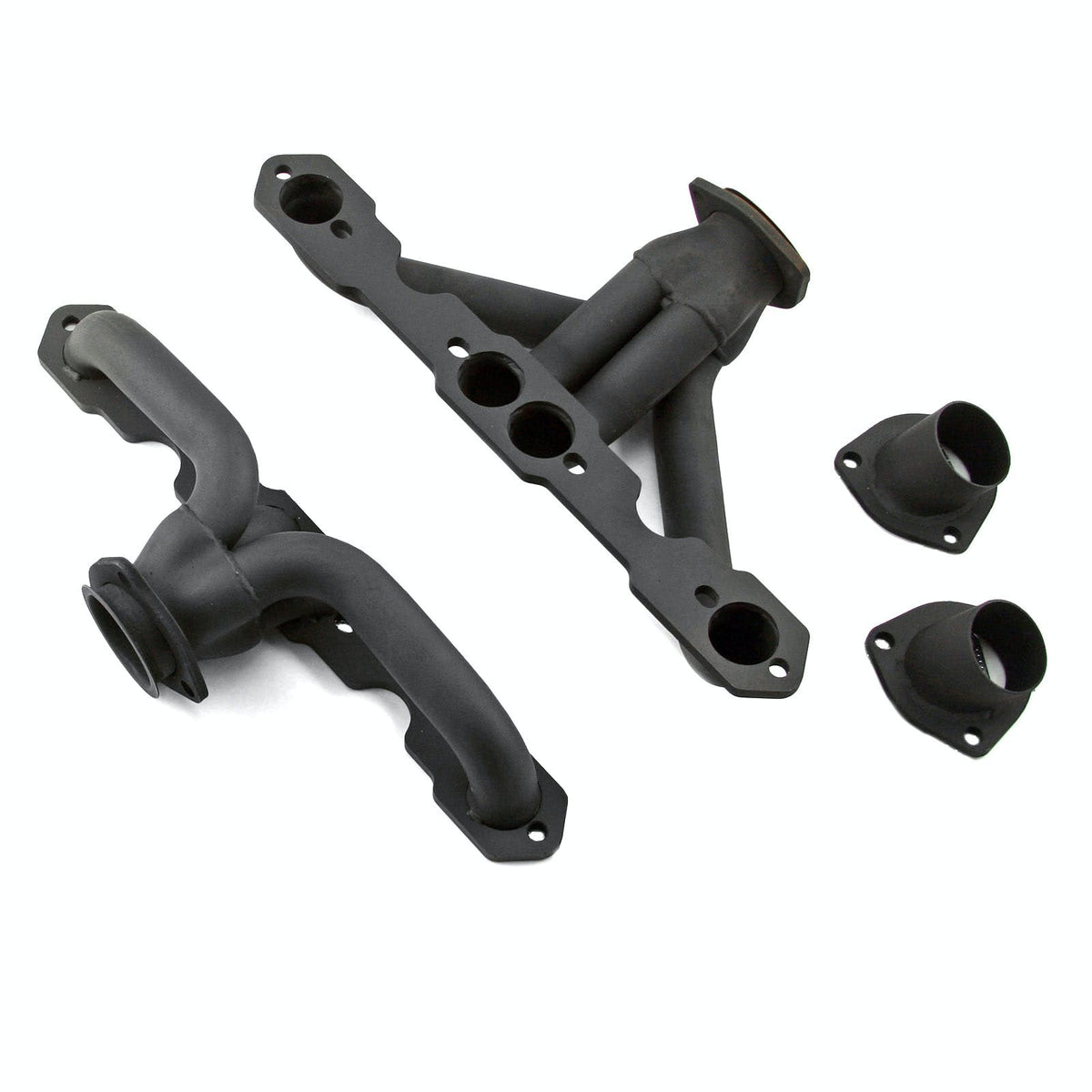 Speedmaster PCE316.1028 Tri 5 Shorty Black Headers Straight Plug Heads