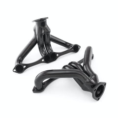 Speedmaster PCE316.1039 1 5/8 Block Hugger Black Exhaust Headers (Angle Plug Heads)