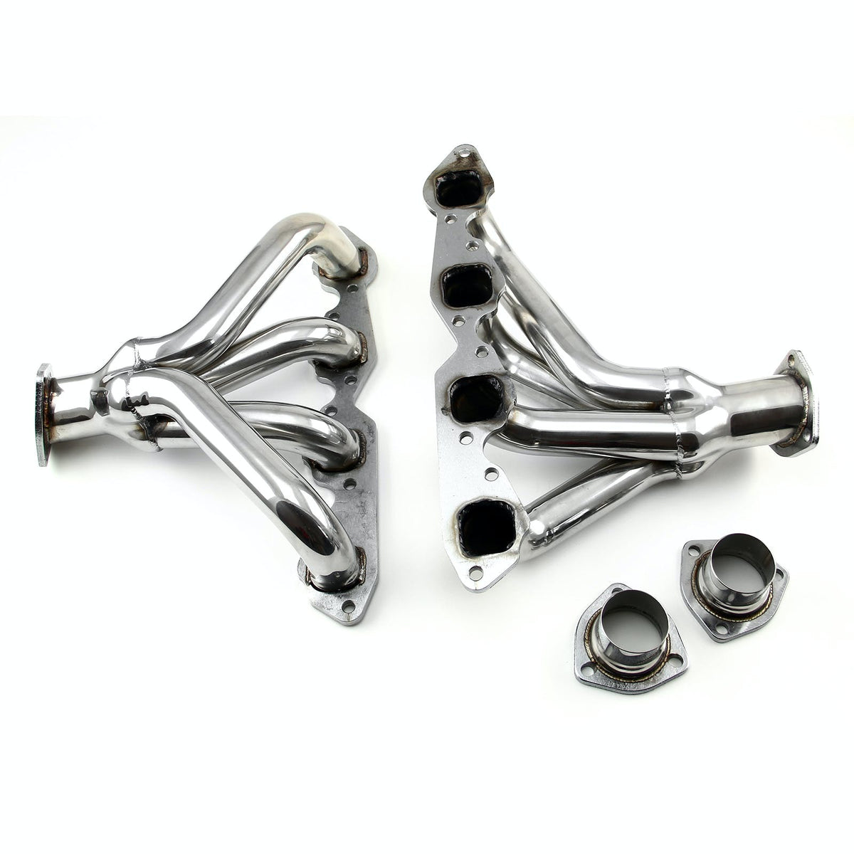 Speedmaster PCE316.1050 Center Dump Block Hugger Stainless Steel Exhaust Headers