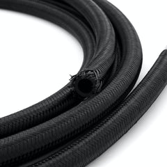 Speedmaster PCE339.1020 -8 AN 7/16 Black Nylon Fuel Oil Braided Hose Line - 4m / 13ft
