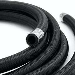 Speedmaster PCE339.1021 -10 AN 9/16 Black Nylon Fuel Oil Braided Hose Line - 4m / 13ft