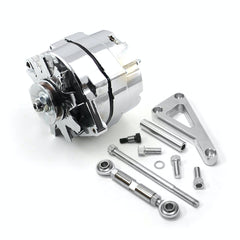 Speedmaster PCE360.1101 100 Amp 3 Wire Alternator and LWP Aluminum Bracket Kit Polished
