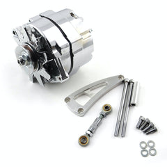Speedmaster PCE360.1109 100 Amp 1 Wire Alternator and LWP Aluminum Bracket Kit Polished
