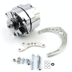 Speedmaster PCE360.1111 Camel Hump Fuelie 100 Amp 1 Wire Alternator and LWP Billet Bracket Kit