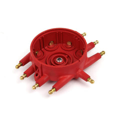 Speedmaster PCE371.1034 Male/HEI Screw-Down Flathead Crab Distributor Cap - Red
