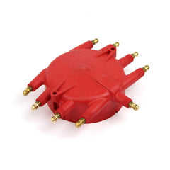 Speedmaster PCE371.1034 Male/HEI Screw-Down Flathead Crab Distributor Cap - Red