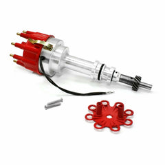 Speedmaster PCE376.1104 Race Pro Billet Aluminum Distributor - Red Cap