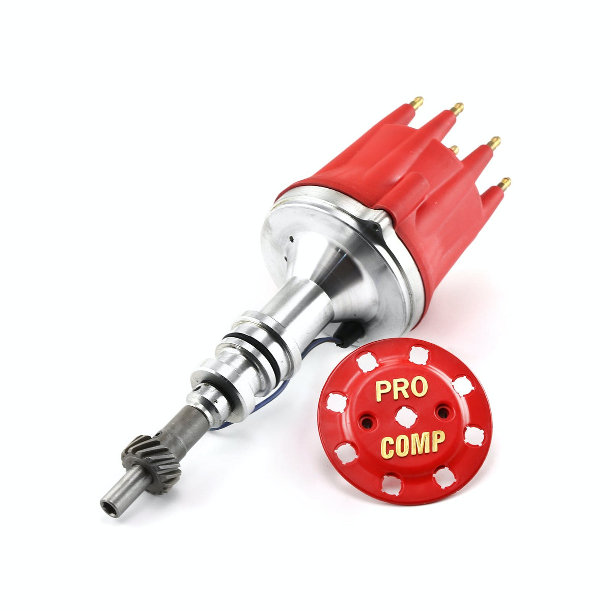 Speedmaster PCE376.1104.04 8000 Series Pro Billet Distributor [Red Screw-on]