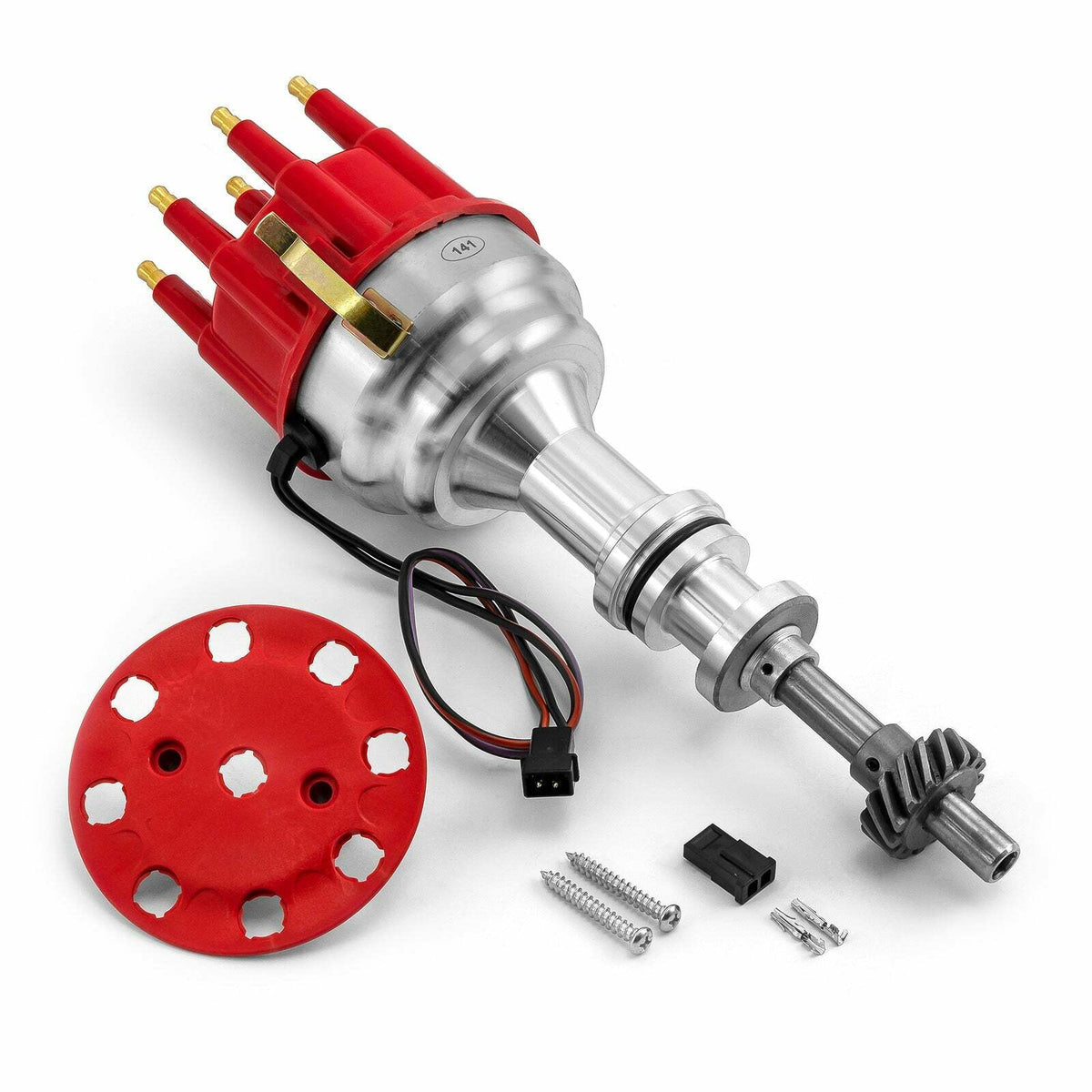 Speedmaster PCE376.1107 Race Pro Billet Aluminum Distributor - Red Cap