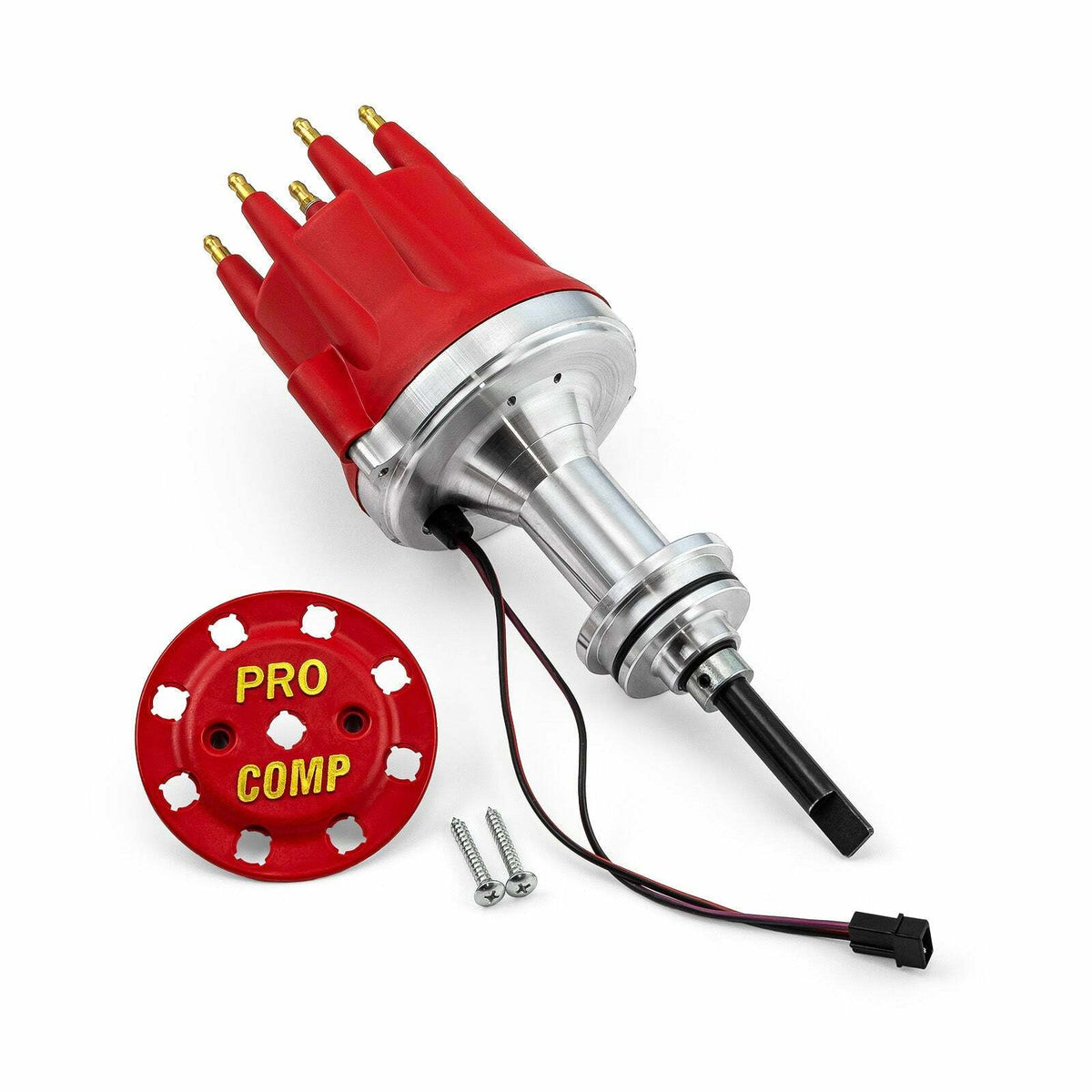 Speedmaster PCE376.1114 Race Pro Billet Aluminum Distributor - Red Cap