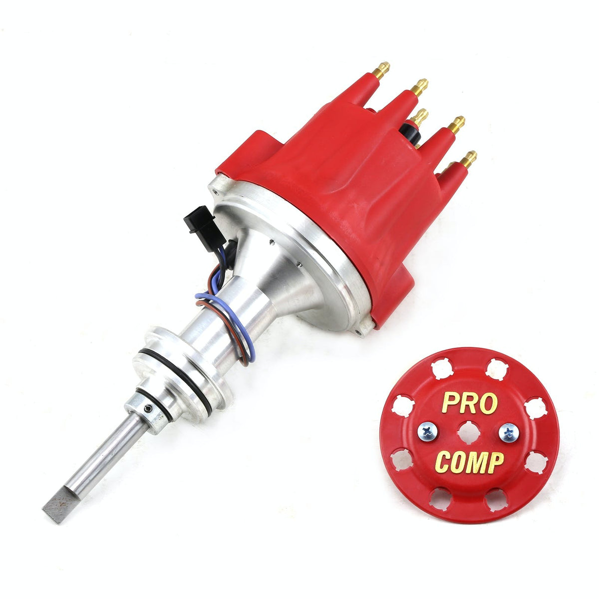 Speedmaster PCE376.1115.03 8000 Series Pro Billet Distributor [Red Screw-on]