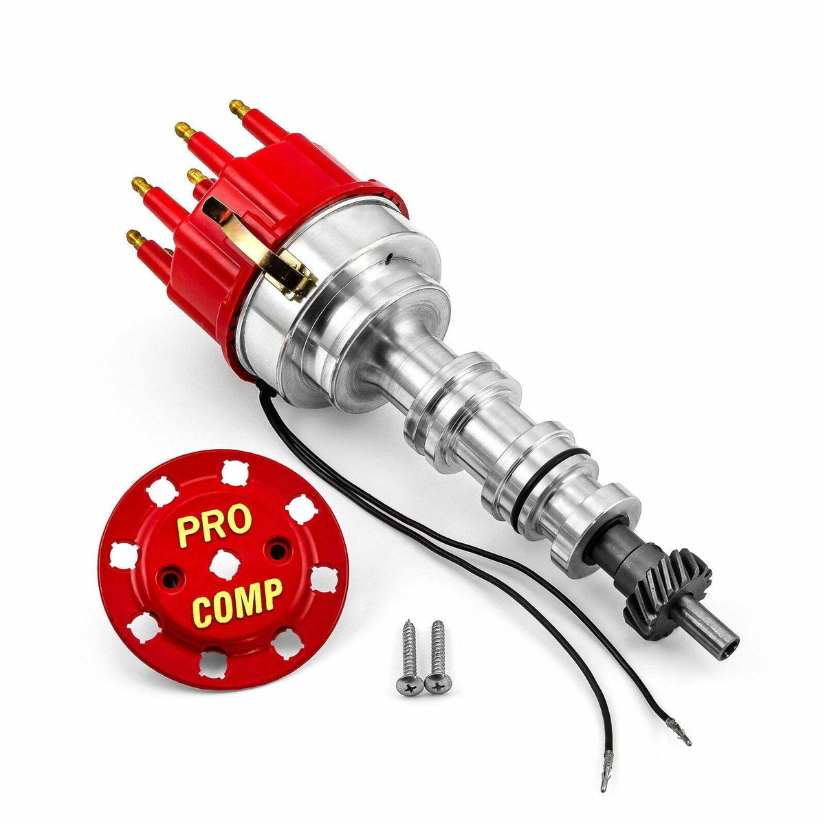 Speedmaster PCE376.1157 Race Pro Billet Aluminum Distributor - Red Cap