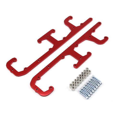 Speedmaster PCE381.1004 Red Billet Aluminum Coil Pack Bracket Kit with Hardware