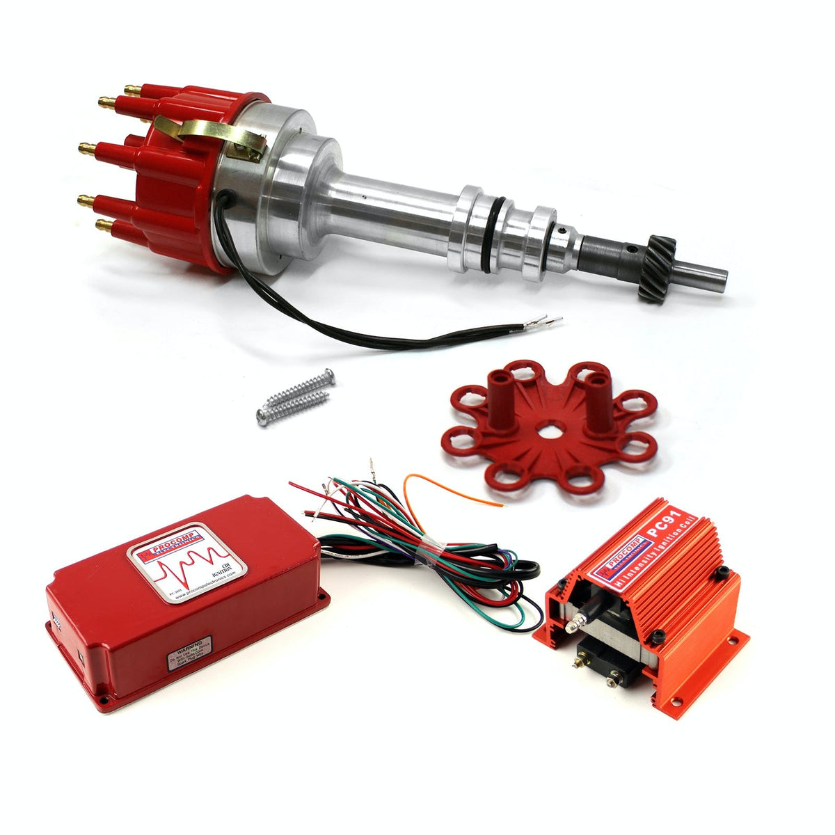 Speedmaster PCE385.1012 Pro Billet Distributor 6AL CDI Ignition and Coil Kit