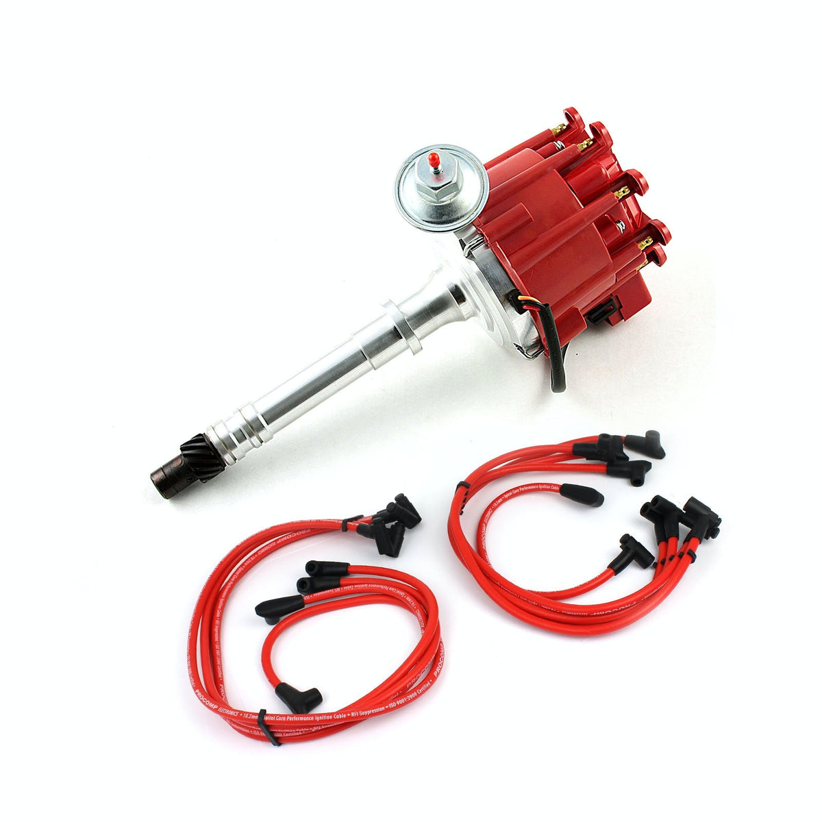 Speedmaster PCE385.1020 65K Coil Thunder HEI Distributor w/10.5mm Spark Plug Wires