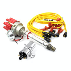 Speedmaster PCE385.1031 454 Distributor (Vacuum) Red + Chrome Coil + Accel Wire Leads