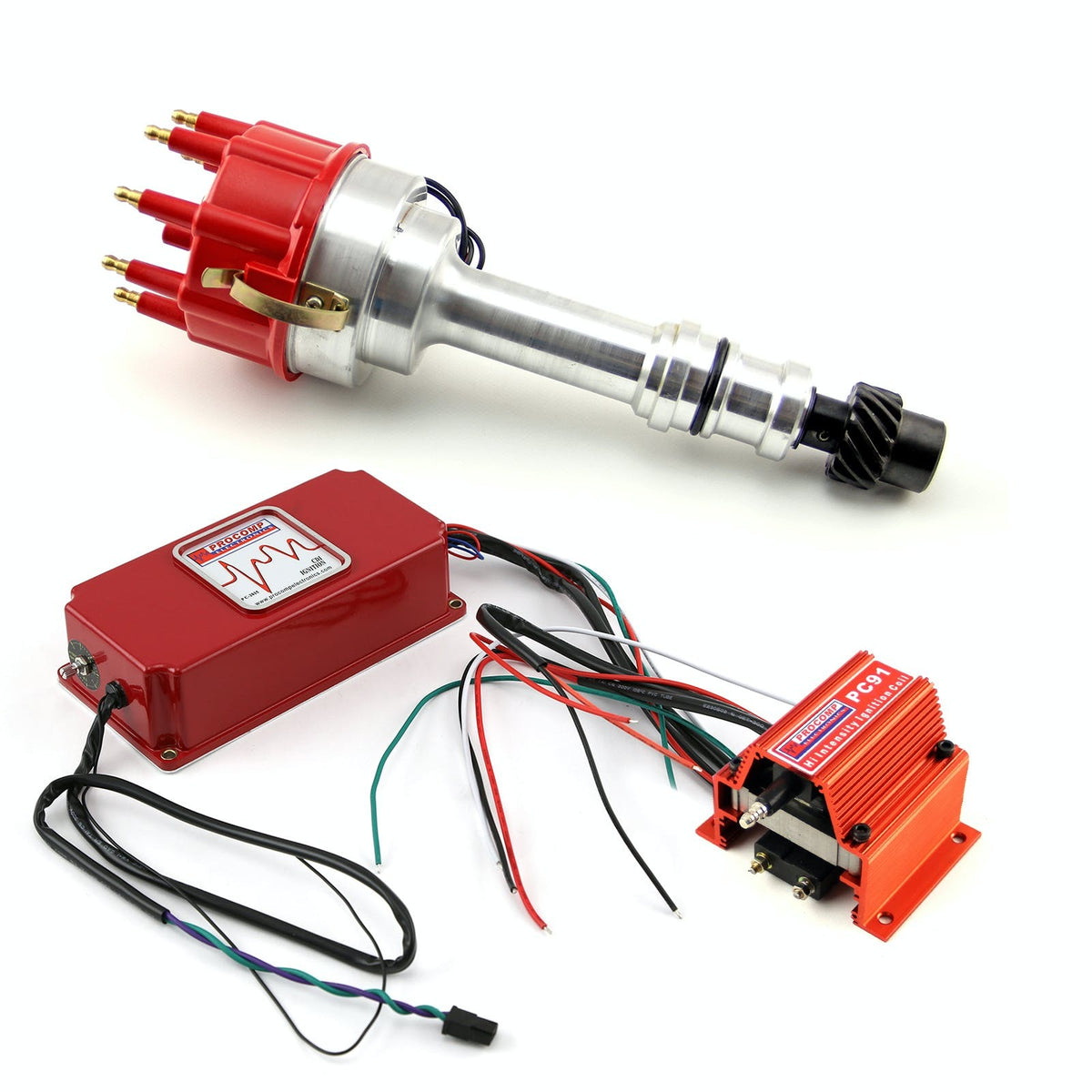 Speedmaster PCE385.1107 Pro Billet Distributor 6AL CDI Ignition and Coil Kit