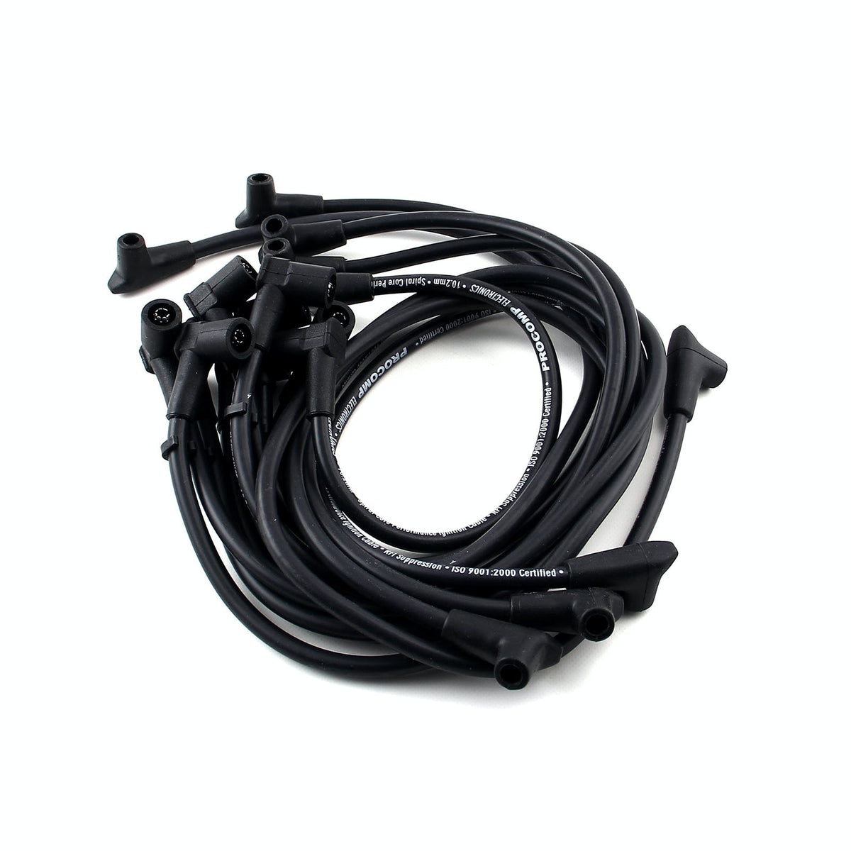 Speedmaster PCE390.1003 90 Deg to 90 Deg Over Covers Female Black Spark Plug Wires Suits Chevy