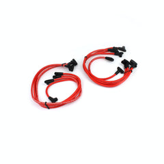 Speedmaster PCE390.1004 90 Deg to 90 Deg Over Covers Male Red Spark Plug Wires suit Chevy