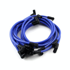 Speedmaster PCE390.1005 90 Deg to 90 Deg Over Covers Male Blue Spark Plug Wires Suits Chevy