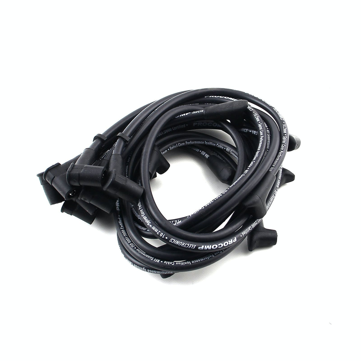Speedmaster PCE390.1009 90 Deg to 90 Deg Under Covers Female Black Spark Plug Wires suit Chevy