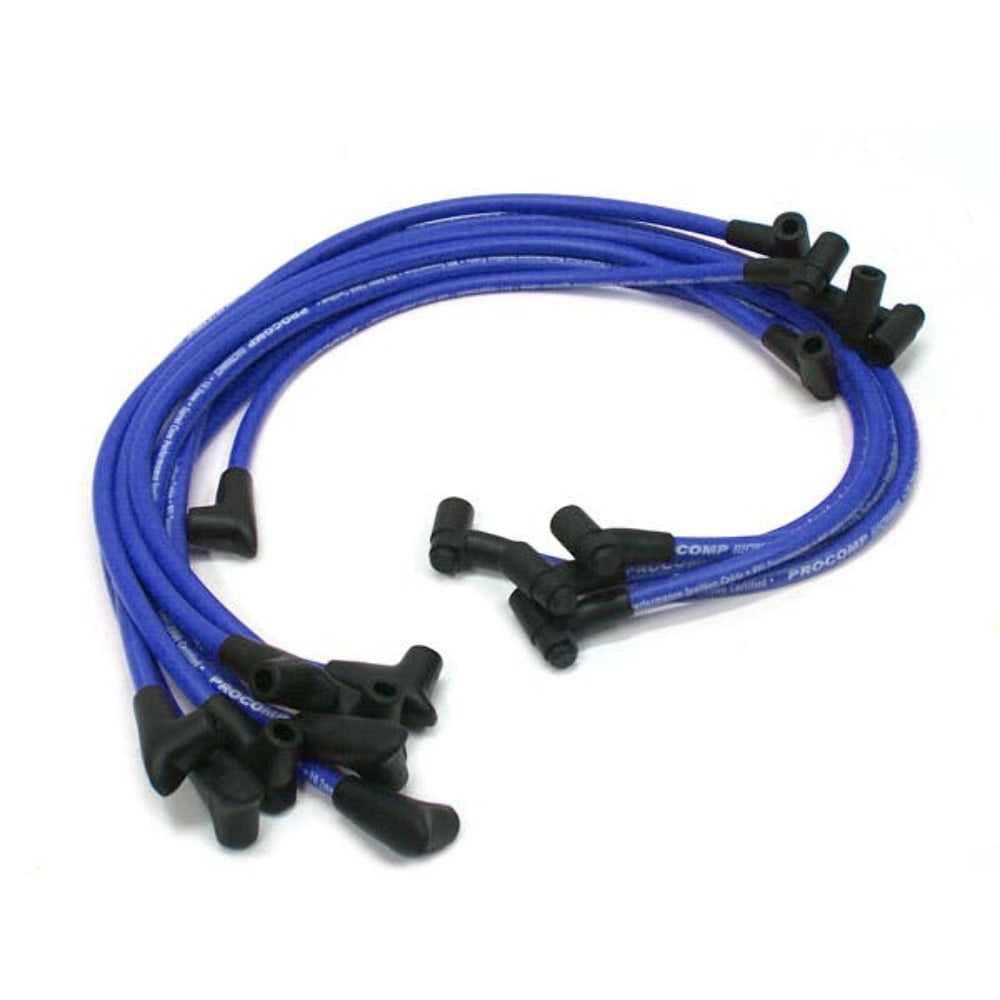 Speedmaster PCE390.1011 90 Deg to 90 Deg Under Covers Male Blue Spark Plug Wires Suits Chevy