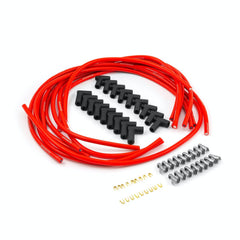 Speedmaster PCE390.1013 90 Deg to 90 Deg Non Terminated Under Covers Male Red Spark Plug Wires - Chevy