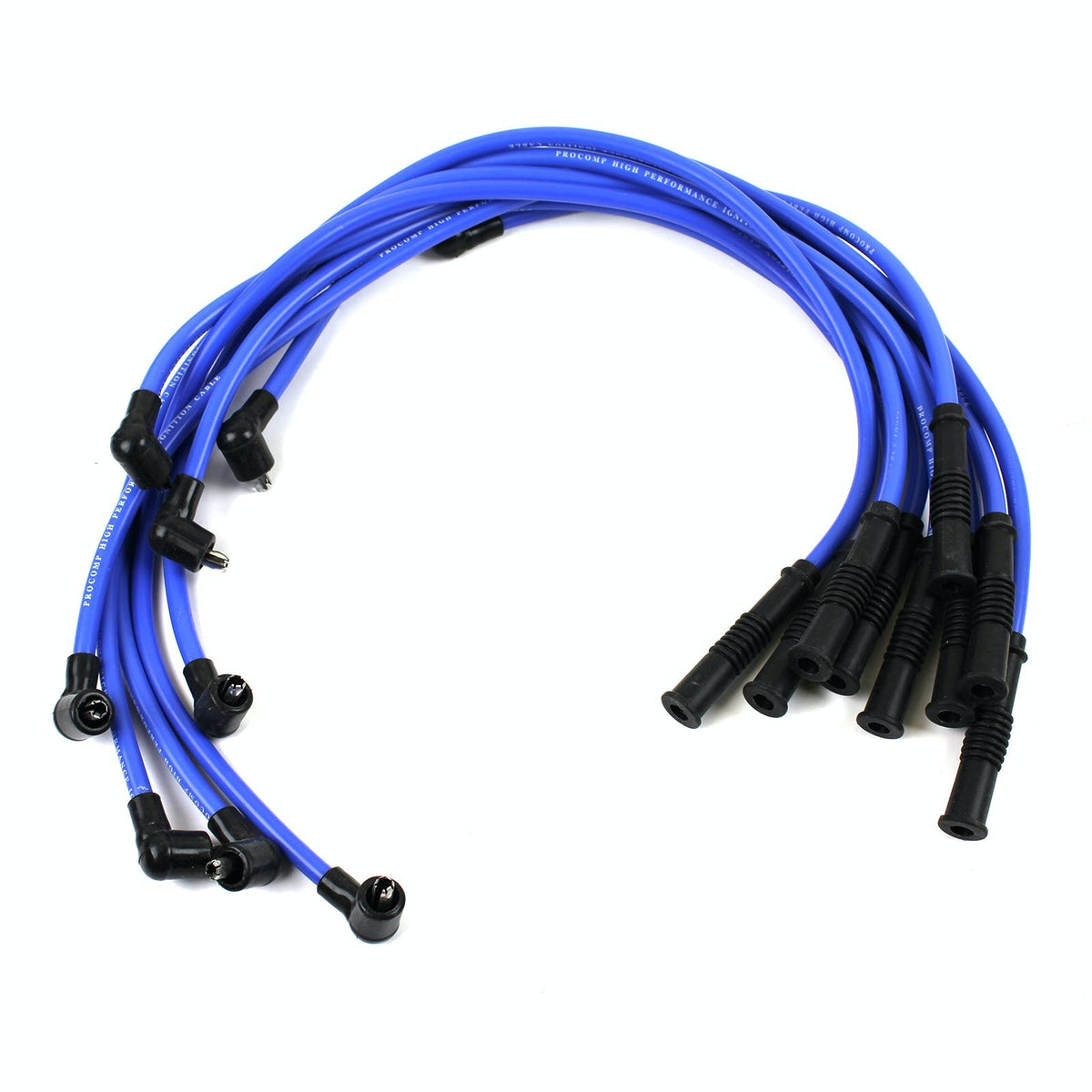 Speedmaster PCE390.1020 90 Deg to Straight - Female - Blue Spark Plug Wires (Suits Ford)