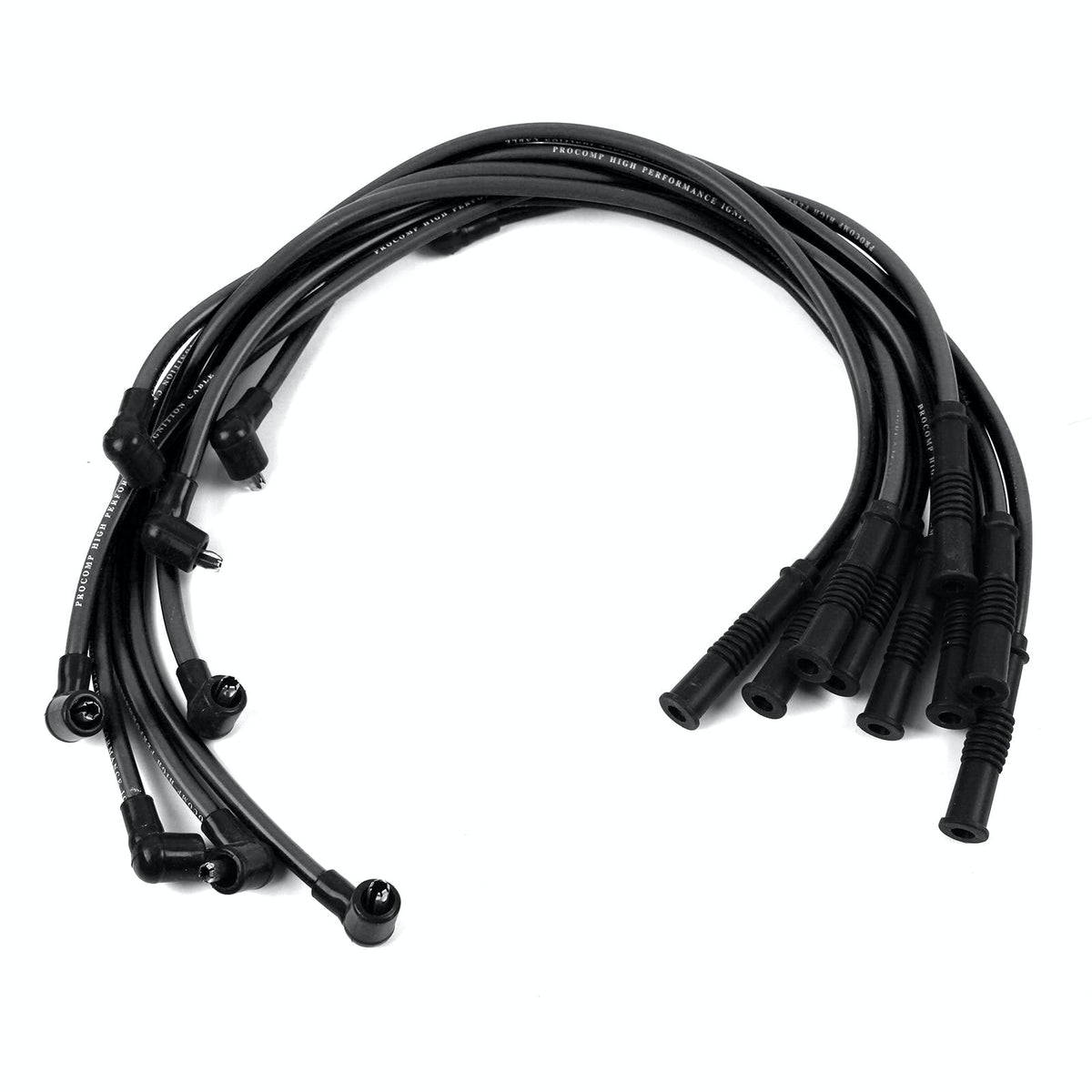 Speedmaster PCE390.1021 90 Deg to Straight - Female - Black Spark Plug Wires (Suits Ford)