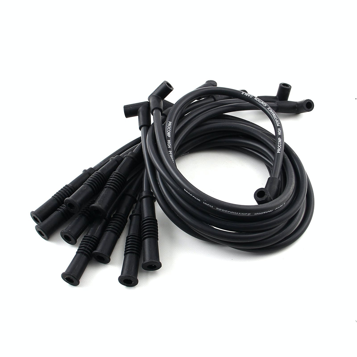 Speedmaster PCE390.1024 90 Deg to Straight - Male - Black Spark Plug Wires (Suits Ford)