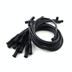 Speedmaster PCE390.1024 90 Deg to Straight - Male - Black Spark Plug Wires (Suits Ford)