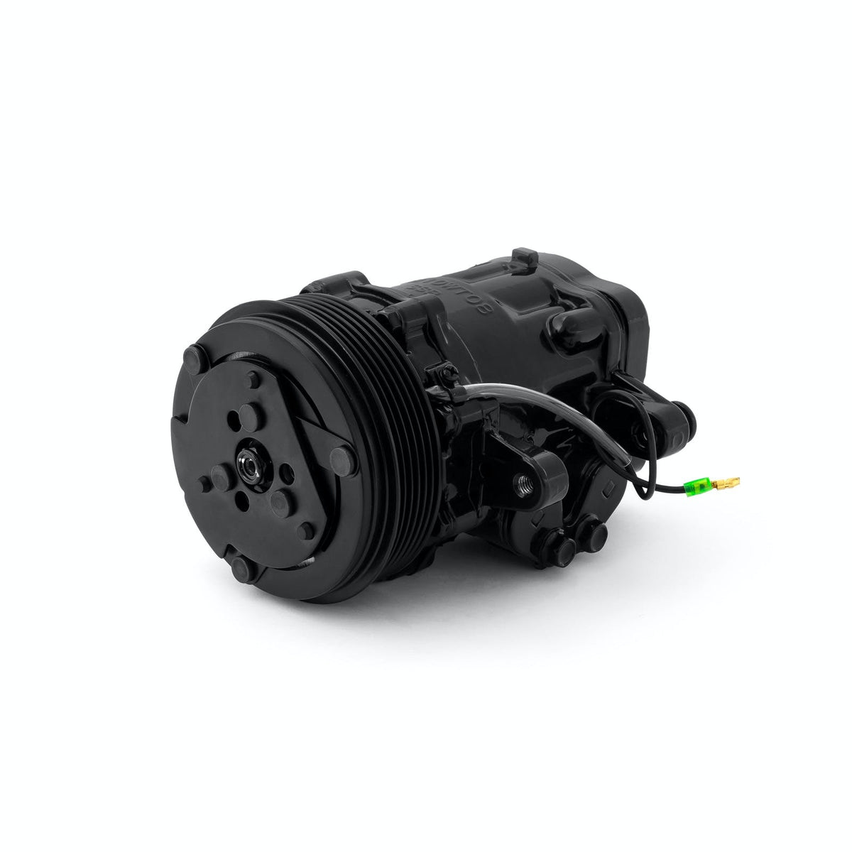 Speedmaster PCE413.1007 Serpentine Belt Sanden Style 7176 Small Body Black AC Air Compressor