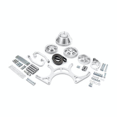 Speedmaster PCE415.1021 Billet Aluminum Complete Serpentine Engine Pulley Set