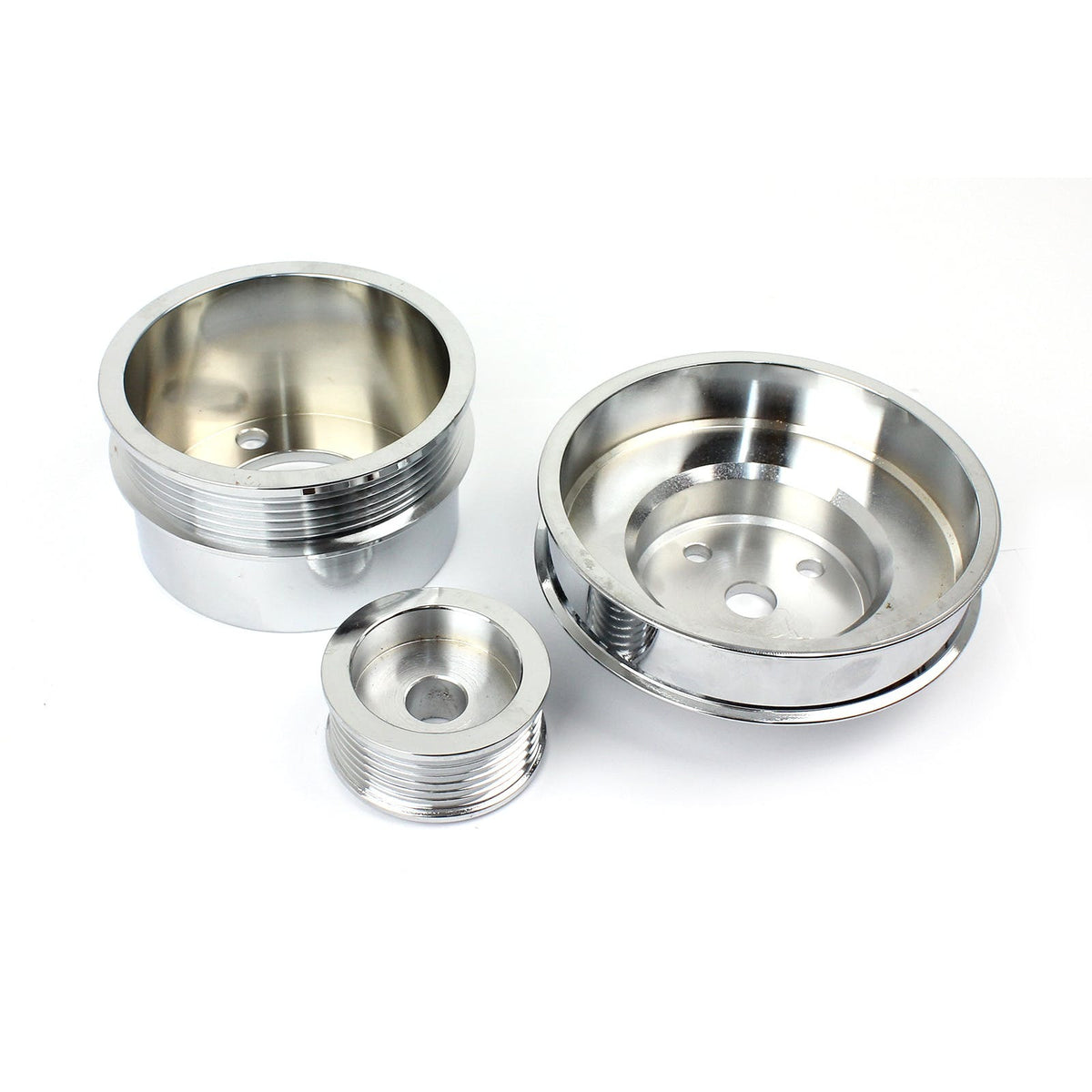 Speedmaster PCE415.1025 Underdrive Pulley Set Chrome