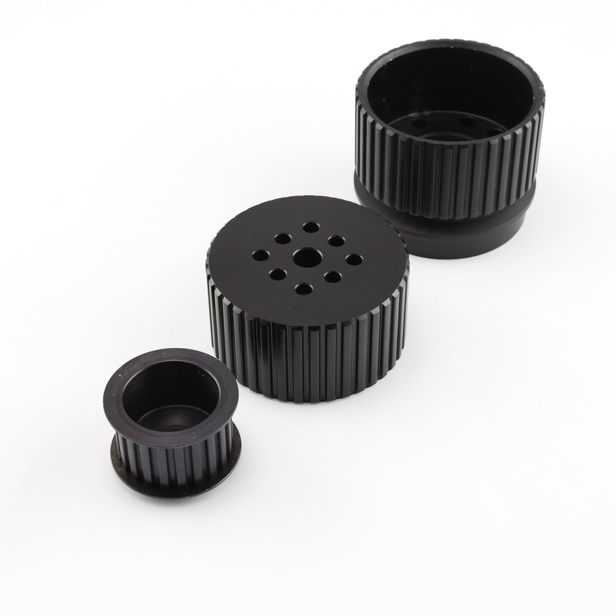 Speedmaster PCE415.1032 Long Gilmer Crank Alternator and Water Pump Pulleys Only - Black