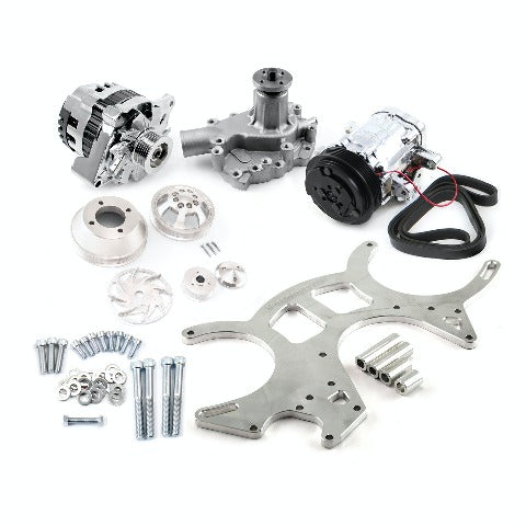Speedmaster PCE415.1047 Billet Aluminum Serpentine Pulley and Components Kit