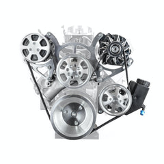 Speedmaster PCE415.1051 Aluminum Serpentine Complete Engine Pulley and Components Kit