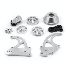 Speedmaster PCE415.1052 Billet Aluminum Serpentine Pulley Set and Components Kit