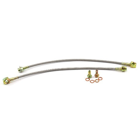Speedmaster PCE496.1004 10mm Banjo 18 Long SS Brake Lines(Pair) and Banjo Bolt Only
