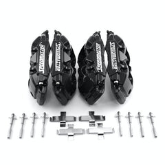 Speedmaster PCE521.1018 6 Piston Billet Caliper Front and Rear Kit - Black Powdercoated