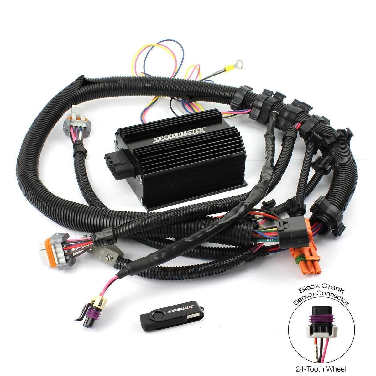 Speedmaster PCE548.1002 24-Tooth Efi To Carbureted Ignition Controller Kit W/ Harness