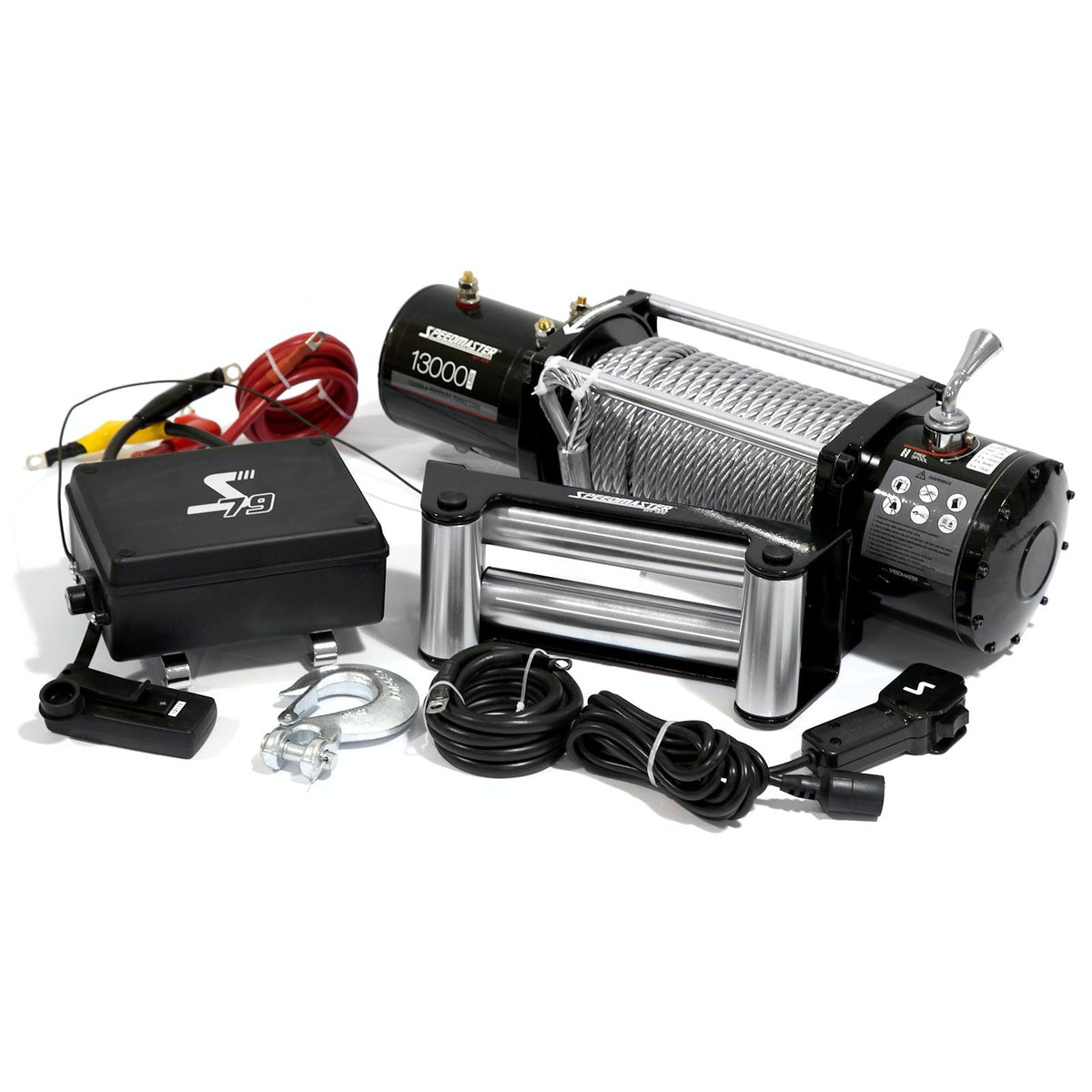 Speedmaster PCE553.1005 13000lbs / 5900kgs 12V Electric 4wd Winch Kit w/ Wireless Remote
