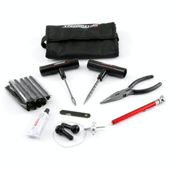 Speedmaster PCE558.1002 31pc Tire Puncture Repair Kit Fix Motorcycle Car Truck - Roll-Up Soft Case