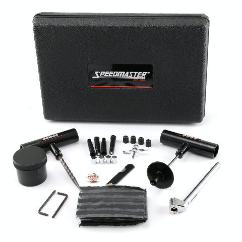 Speedmaster PCE558.1003 45pc Tire Puncture Repair Kit Fix Motorcycle Car Truck - Hard Case