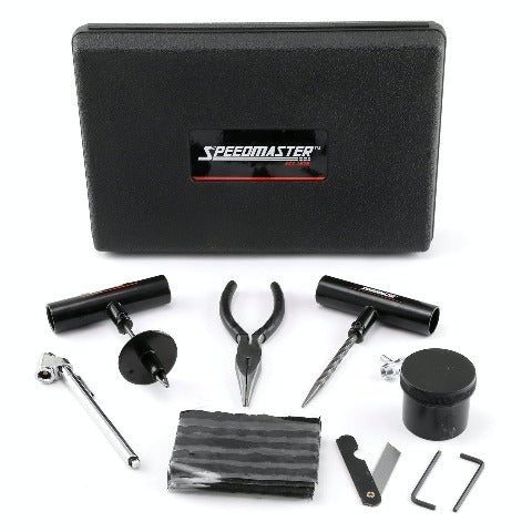 Speedmaster PCE558.1004 30pc Tire Puncture Repair Kit Fix Motorcycle Car Truck - Hard Case