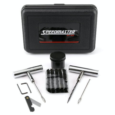 Speedmaster PCE558.1005 28pc Tire Puncture Repair Kit Fix Motorcycle Car Truck - Hard Case